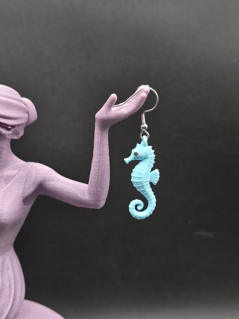 Seahorse Earrings - Cute Jewelry view 3