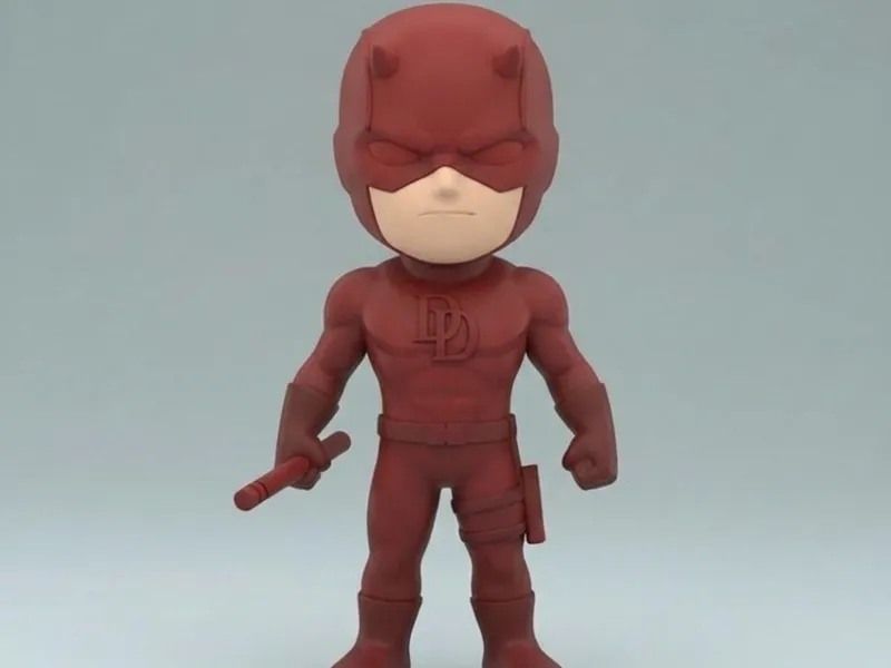 Figura de Daredevil Chibi Multicolor