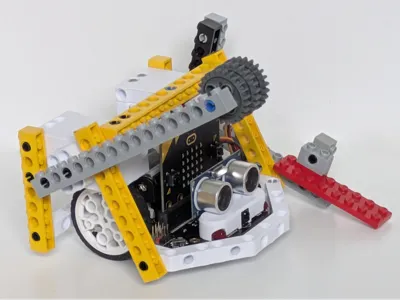 LegoTechnic compatible bumper for maqueen