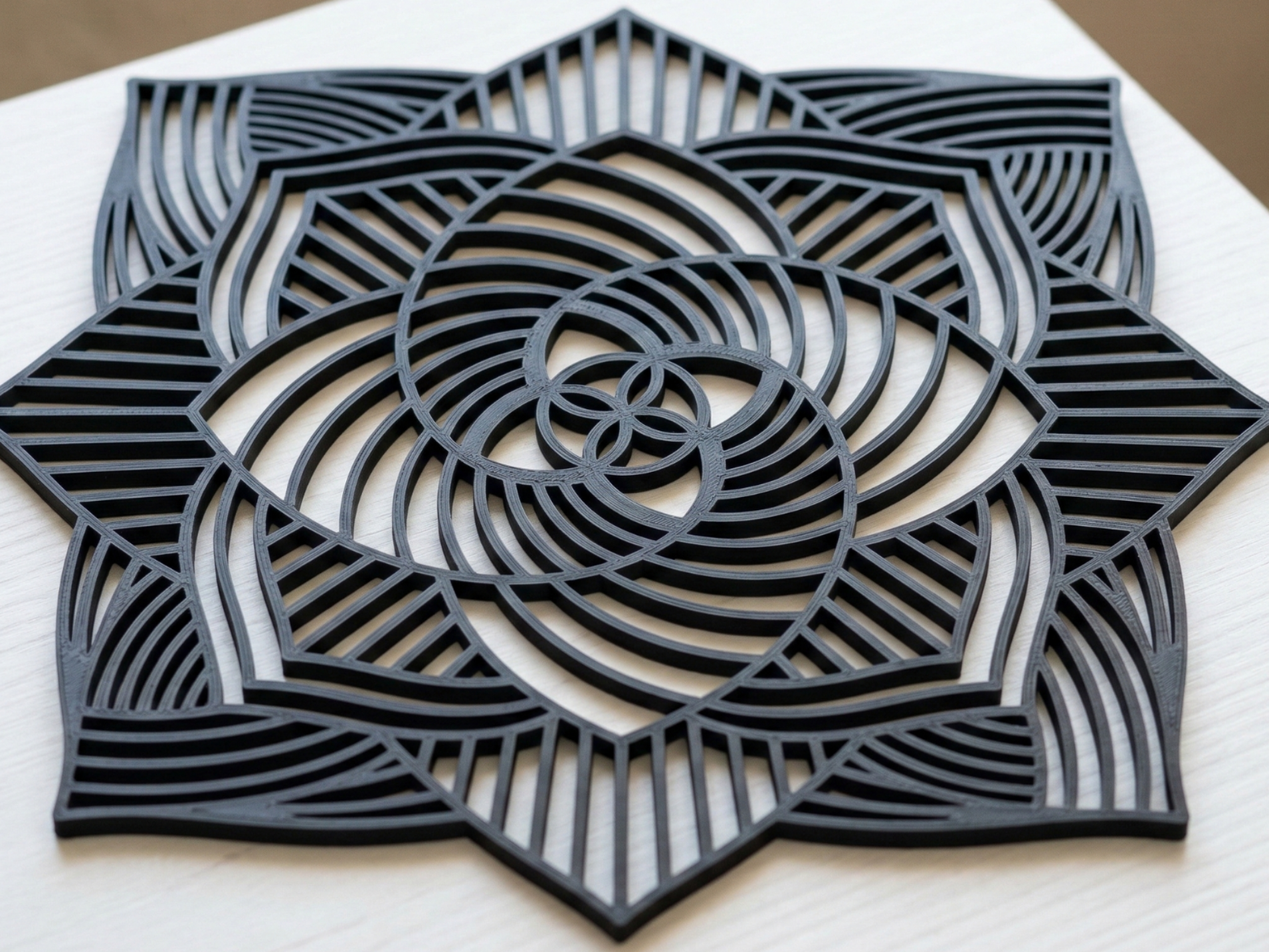 Geometric Spiral Mandala - Wall Art & Decor