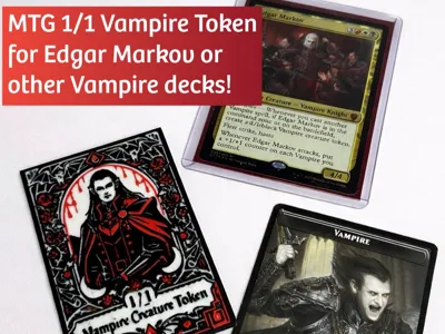 MTG 1/1 Vampire Creature Token Edgar Markov 