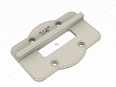 Dewalt DCW600 Router base, 1/4" dado jig