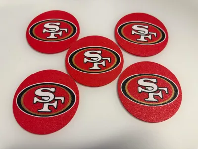 49ers Coasters