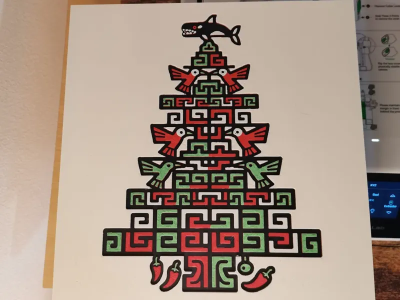 Killer Whale Xmas Topper: Nazca Christmas Tree