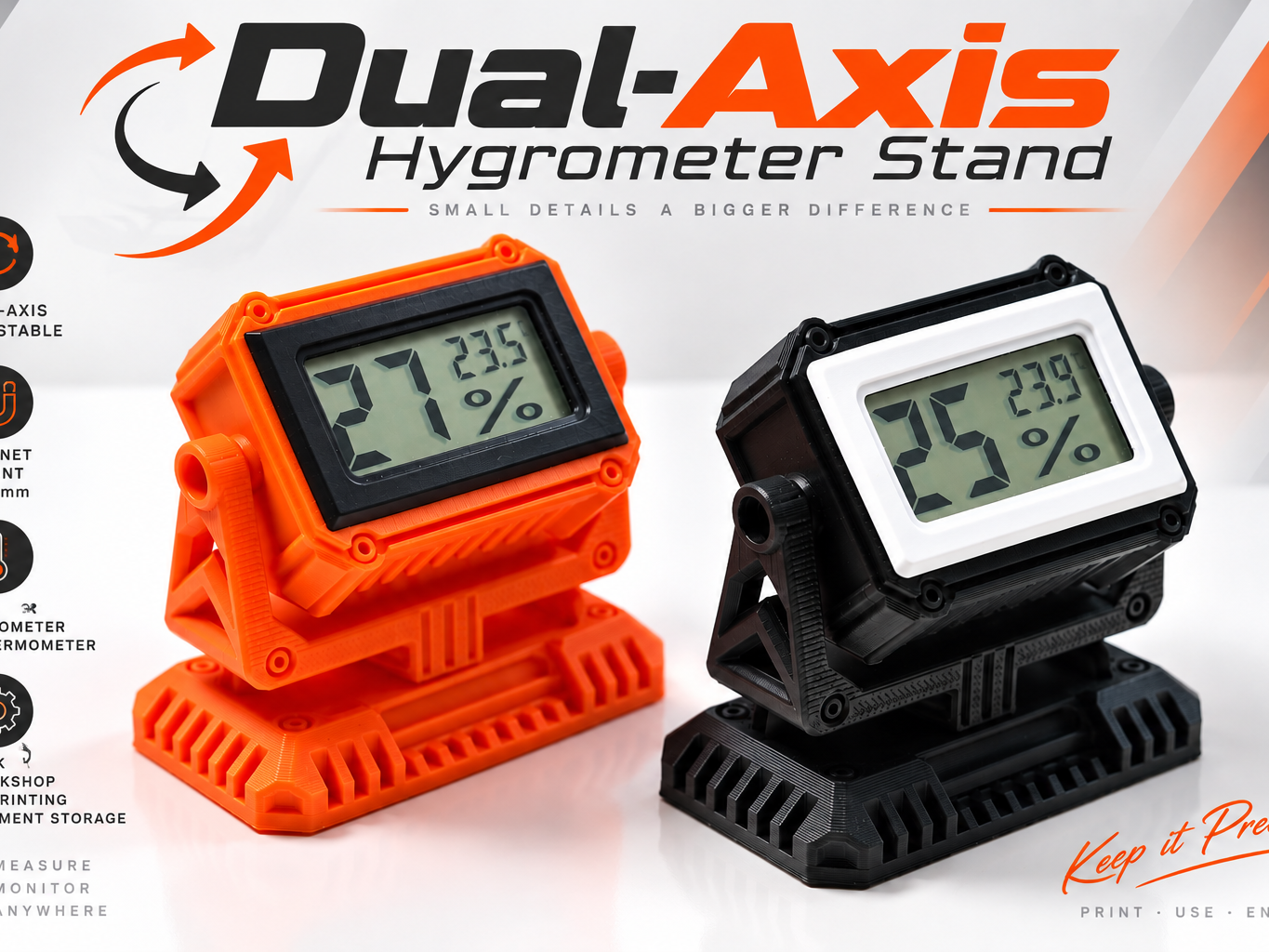 Dual-Axis Hygrometer Stand - 1
