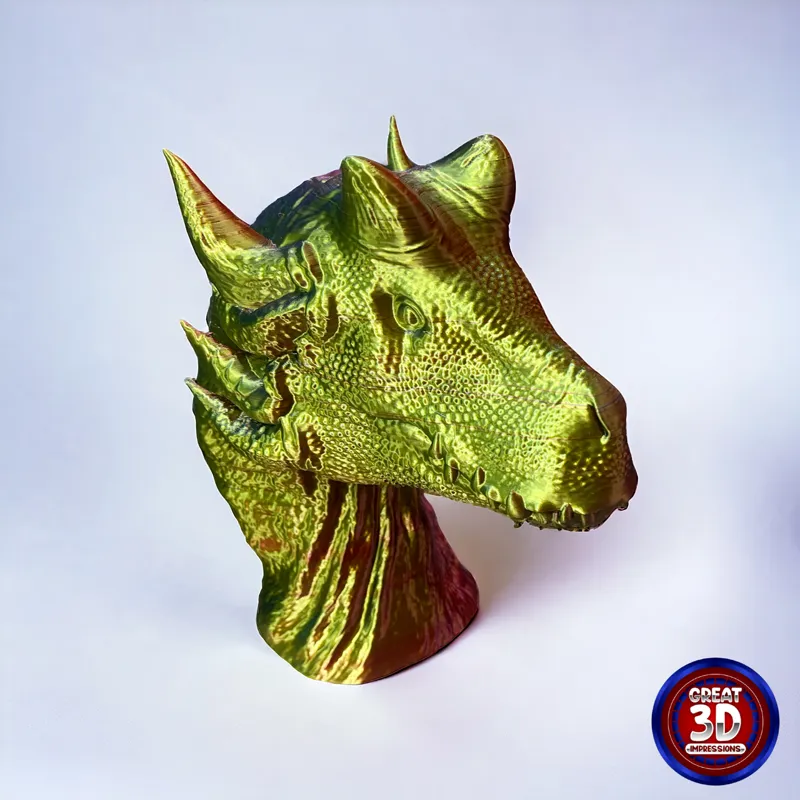 Dragon Bust, Headphone Holder, desk decor