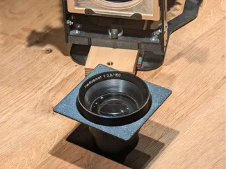 Heidosmat 150mm f2.8 large format Lens Board