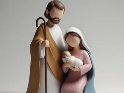 Minimalist Nativity - Minimalist Nativity Scene