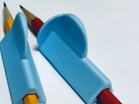 Pencil Grip with finger rest.