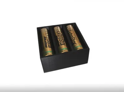 Small and Compact AA Battery Containter