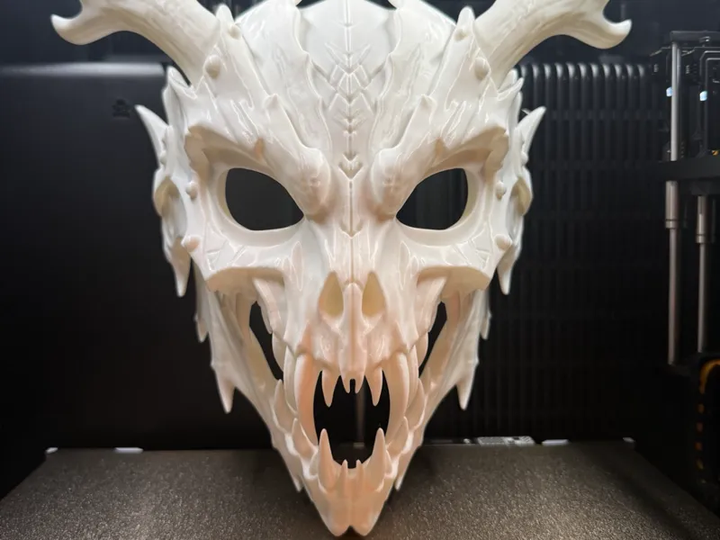 Antlered Dragon Skull Mask