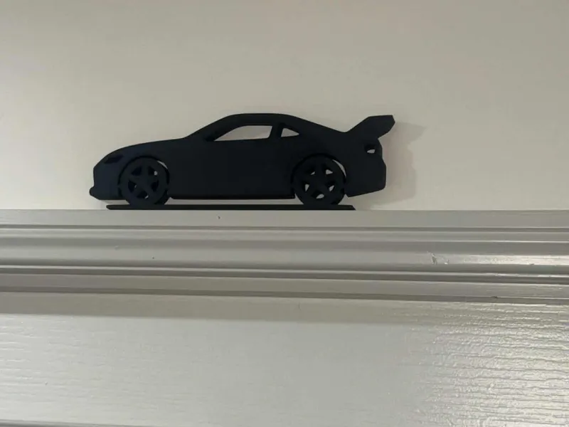 Sport Car Doorframe Silhouette