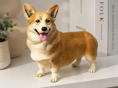 Corgi Dog Figurine