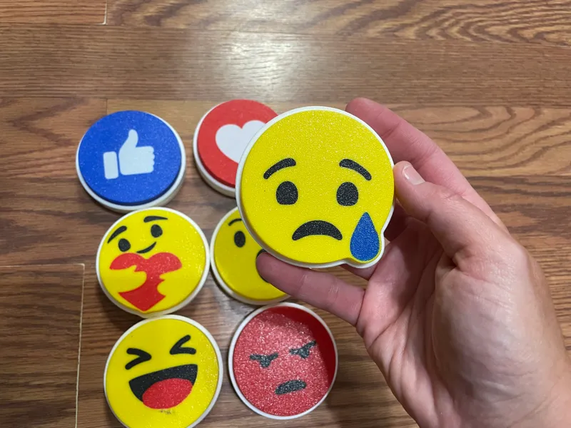 Sad Facebook React Clicker