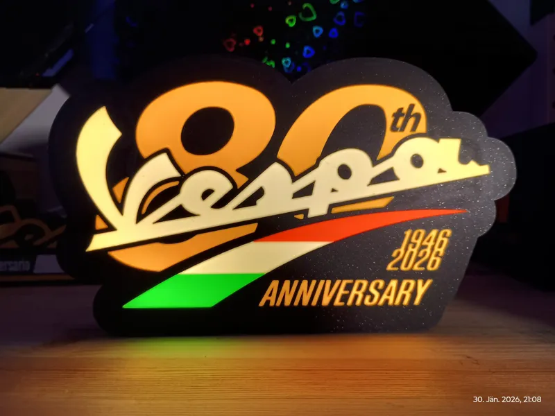 Vespa Anniversary Lightbox