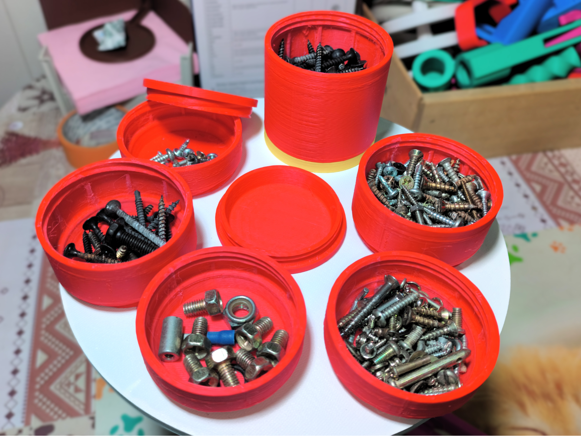 Frascos organizadores modulares apilables V1