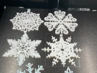 Décorations de sapin en flocons de neige — photo 2