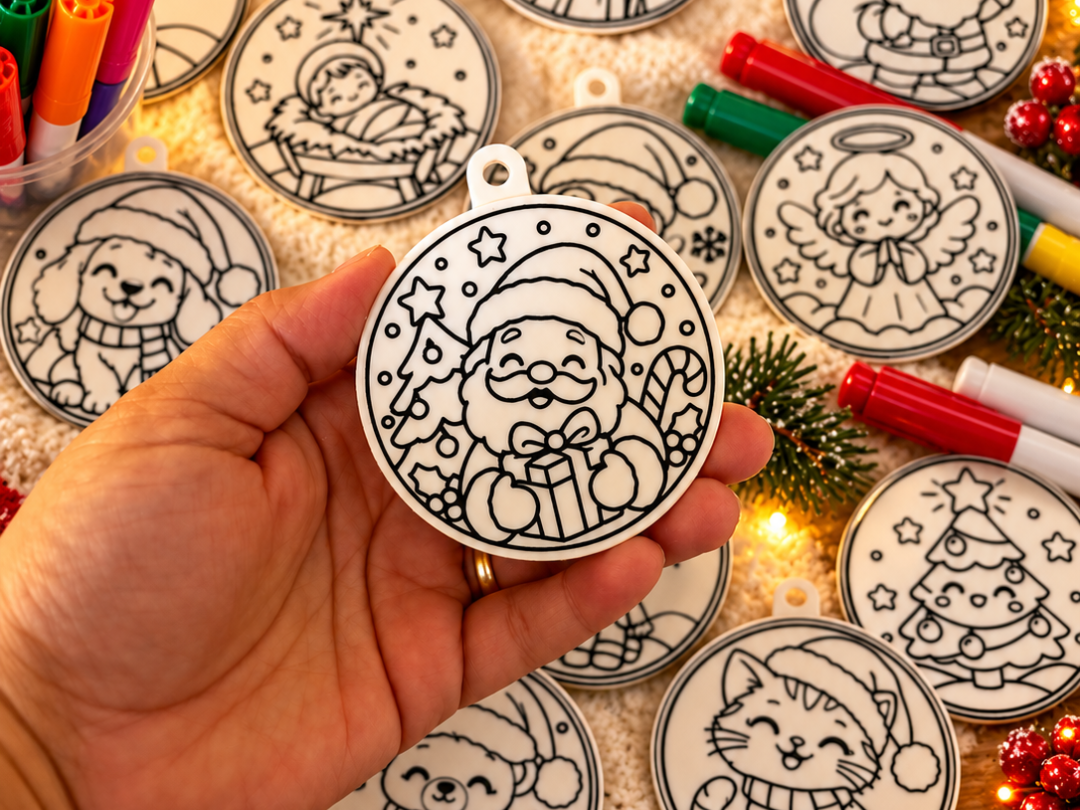 Bolinhas de pintar de natal - 1