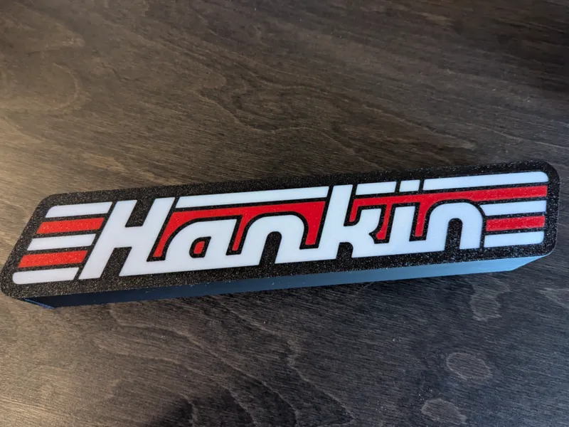 Hankin Pinball Logo Lightbox