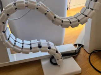 Cable Duct for high-adjustable desks