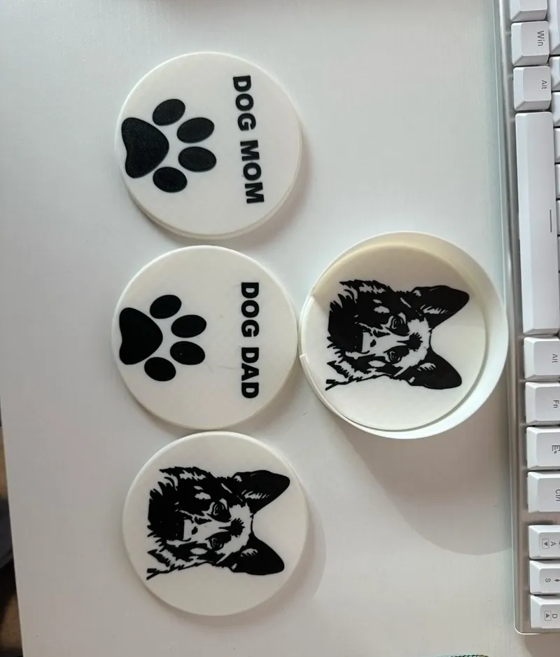 German Sheppard Coaster Set