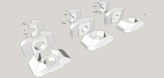 Drop-in T-Nut 3030 profil (M3, M4, M5)