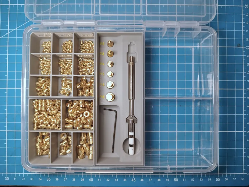 Werckmann inlay for CNCKitchen TS-100 soldering tips for threaded inserts