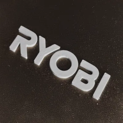 Ryobi Text Logo - Custom 3D Printed Decoration by Solewave - MakerWorld