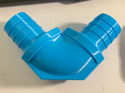 Vynil hose connector, right angle, 1.5 inch