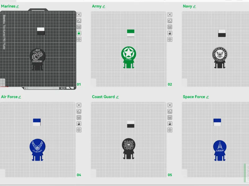 armed forces hard hat clips