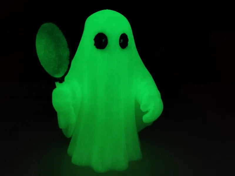 Halloween Ghost with Frying Pan