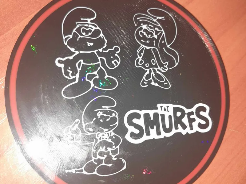 The smufs drink coasters