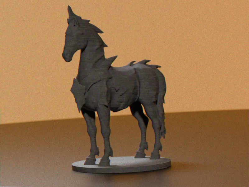 Armored horse