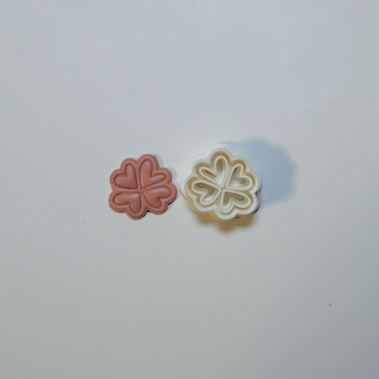 Hearts Polymer Clay Cutter Earrings Necklace view 2