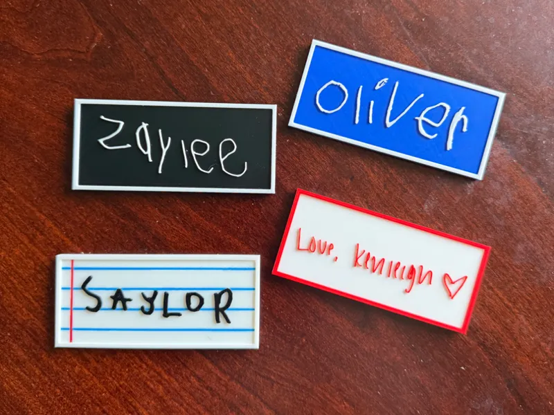 Custom Fridge Name Magnets