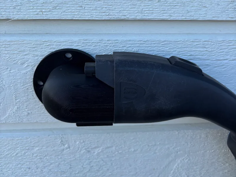 Electric car cable holder 90 degree