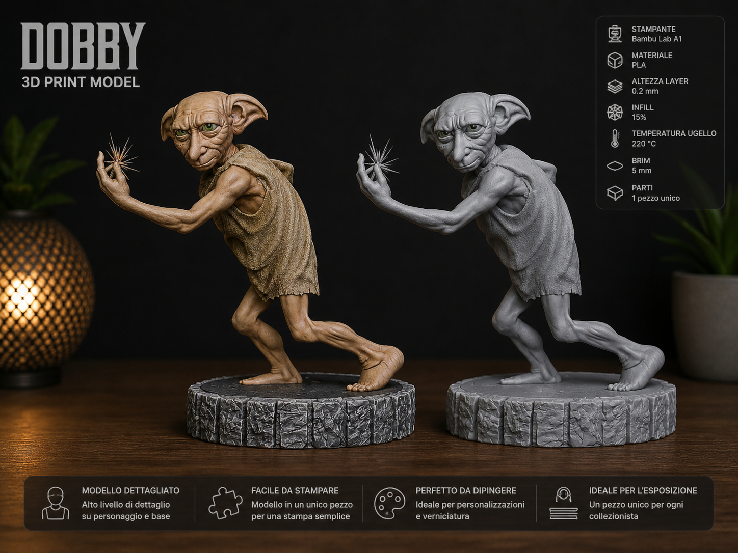 Dobby Statue | Harry Potter 3D Model
