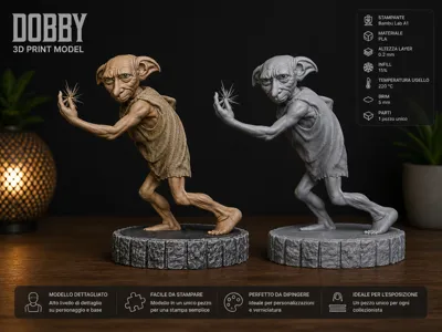 Dobby Statue | Harry Potter 3D Model