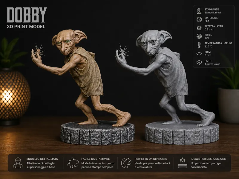 Dobby Statue | Harry Potter 3D Model