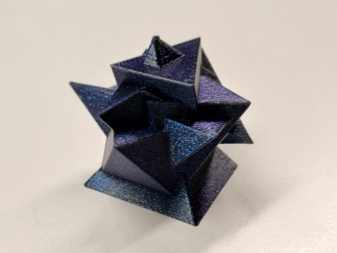 Abstract triangle art (also printer test)