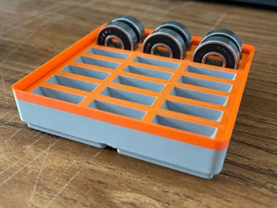 AMS Riser v2 - 608 Bearings - Gridfinity Bin