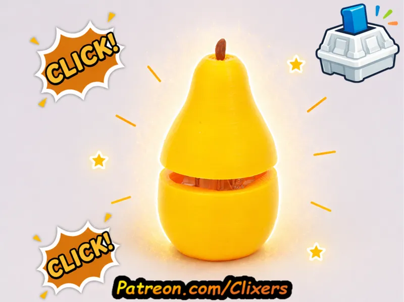 Papaya Clicker Cute Fidget Toy