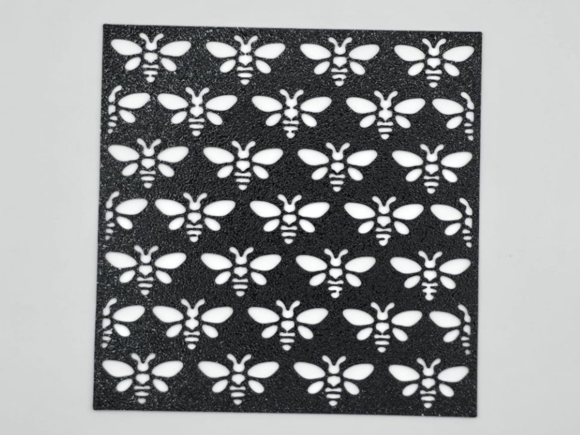 Repeating Honeybee Colony Pattern Stencil