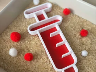 Sensory tray syringe