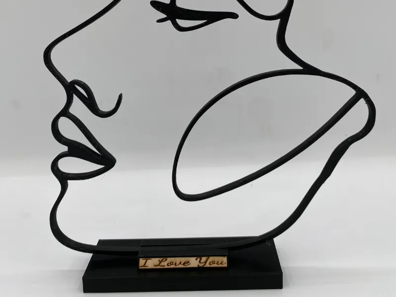 Silhouette woman  face
