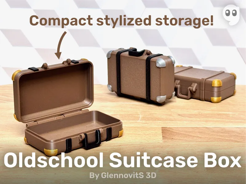 Oldschool Suitcase Box (compact vintage storage)