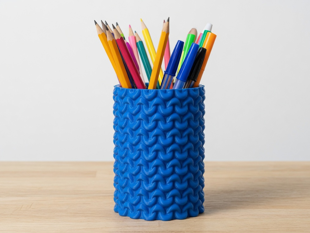 Chain Weave Pencil Holder