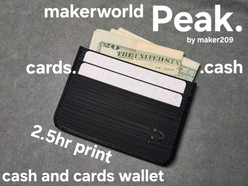 TPU wallet for cash and cards Peak v0.1.