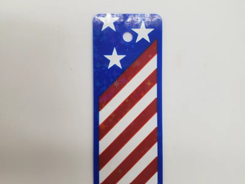 4in American Flag Bookmark