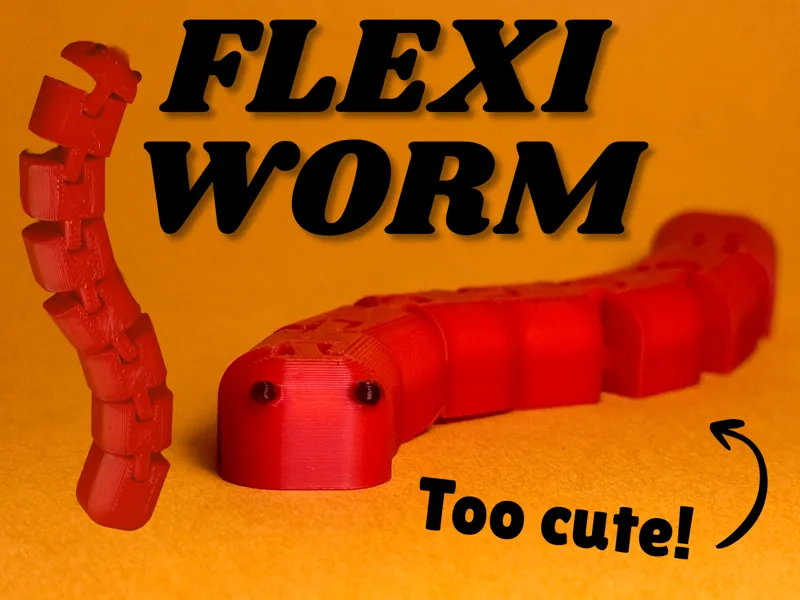 Cute Flexi Worm Toy